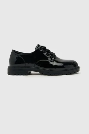 Schuh Black Lychee Lace Shoes