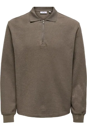 Only & Sons Langærmet Half Zip Polo-skjorterL