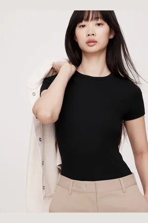 Banana Republic Ribbed Short-Sleeve T-Shirtmedium