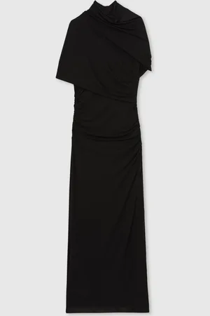 Reiss Azure Stretch-Lyocell Ruched Midi Dress44