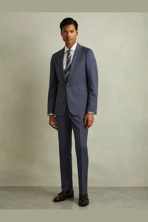 Reiss Bartley Textured Wool Single Breasted Slim Fit Blazer46