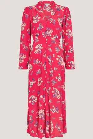 Monsoon Sarah Floral Print Midi Dress38