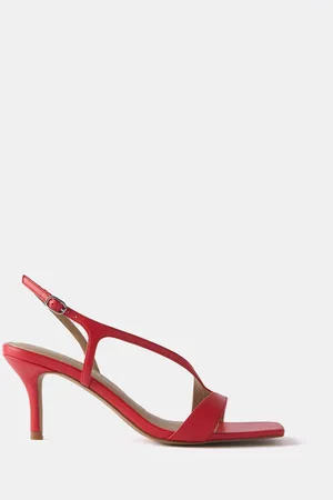 mint&berry Leather Strappy Kitten Sandalseu41