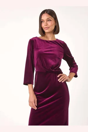 Roman Velvet Bodycon Midi Dress44