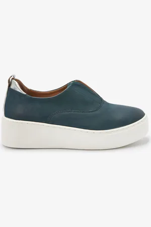 Next Signature Forever Comfort Leather Suede Chunky Wedge Platform Trainers