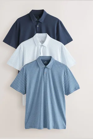 Next Kortærmet jersey poloskjorter 3 Pakkexxxxlarge