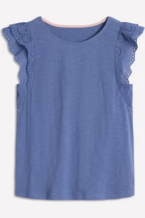 Boden 100% Cotton Belle Broderie Sleeve Topxlarge