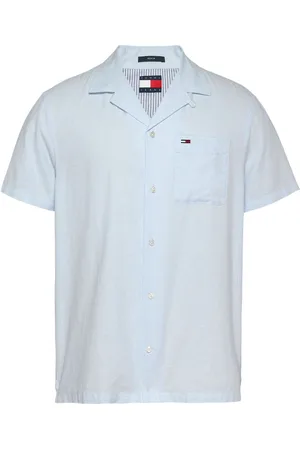 Tommy Hilfiger Hør Blend Kortærmet SkjorterSmall