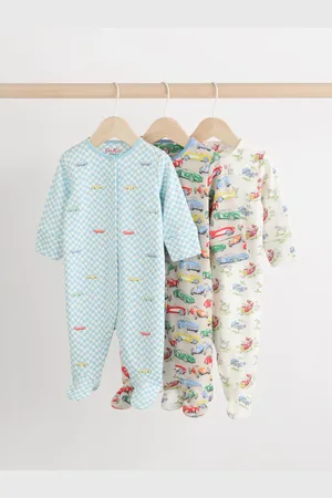 Next Cath Kidston Baby 100% Cotton Sleepsuits 3 Pack50cm