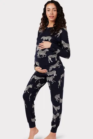 Chelsea Peers Maternity Zebra Print Long Pyjama Set38