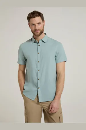Mountain Warehouse Weekender Mens 100% Cotton Short Sleeve Shirtxxxlarge