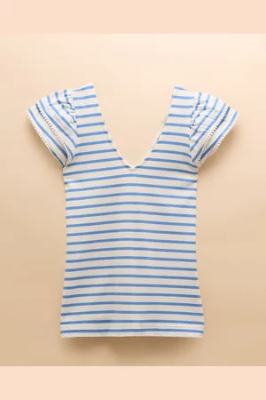 Joules Emma V-Neck Frill Jersey Vest