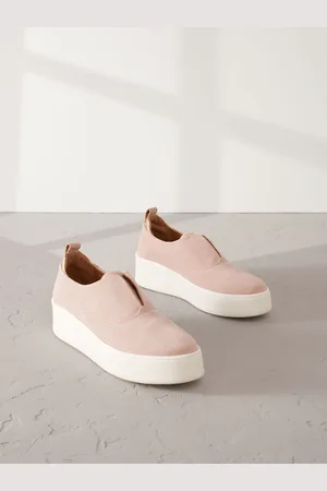Next Signature Forever Comfort Platform Sneakers i læder med chunky kilehæleu39