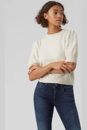 VERO MODA Round Neck Puff Sleeve Knitted JumperXXL 16