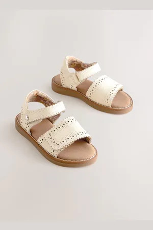 Next Leather Brogue Touch Fastening Sandals