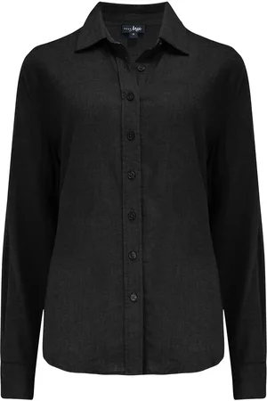 Pour Moi Wren Button Through Linen Blend Long Sleeve Shirt42
