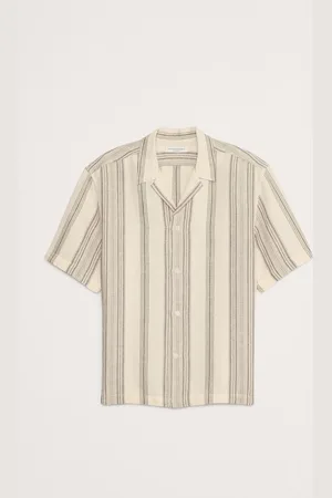 Banana Republic Stripe Linen-Cotton Resort Shirtlarge