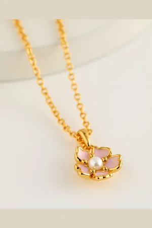 Ted Baker PETIIES: Painted Flower Pendant NecklaceEn