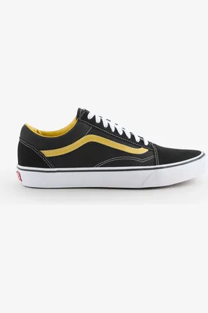 Vans Mens Old Skool Black/Gold Trainers