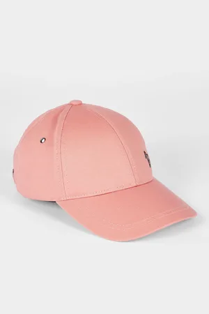 Paul Smith Pink Zebra Print 100% Cotton Logo Capen