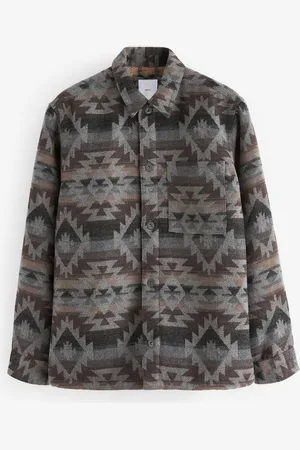 Next Teddystof foret mønster Navajo Style ShacketXL