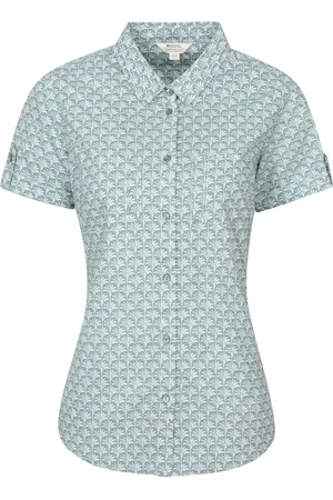 Mountain Warehouse Womens Coconut Kortærmet 100% Bomuld Skjorter