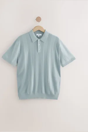 Next Normal pasform Cotton Rich Kortærmet Knit Polo-skjorter2X-Large