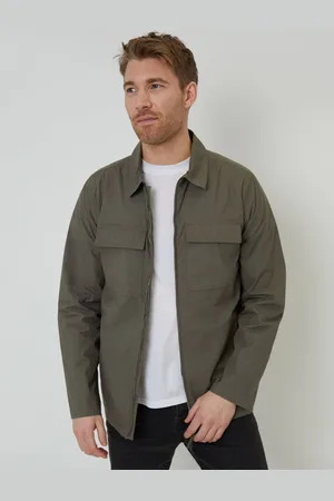 Threadbare 100% Bomuld Poplin letvægtskrave JakkeMiddel