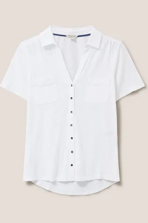White Stuff Pocket Penny Jersey 100% Cotton Shirt52