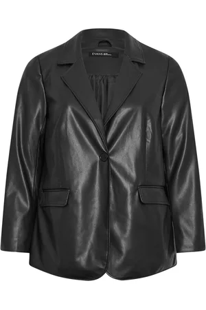 Evans PU Black Blazer48