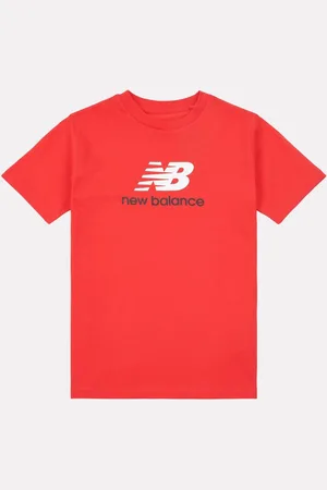 New Balance Kids Jersey Stacked 100% Cotton Logo T-Shirt152158cm