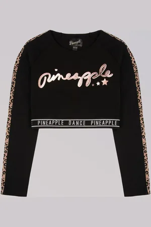 Pineapple Logo Piger Langærmet Afkortet Top11 - 12 år (146 - 152cm)