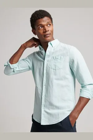 Superdry Cotton Studios Hør Button Down skjorteS