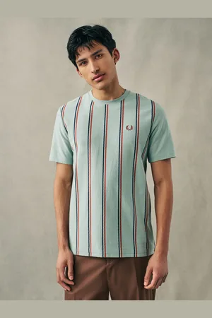 Fred Perry Striped Crepe Pique T-ShirtXXL