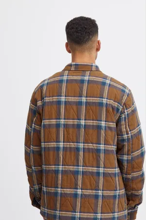 Blend Toffee Quiltet Ternet 100% Bomuld OvershirtXL