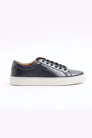 River Island Læder Burnished Cupsole Trainers