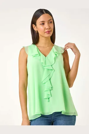 Roman Chiffon Ruffle Vest Top42