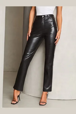 Lipsy London Faux Leather Straight Trousers40 R