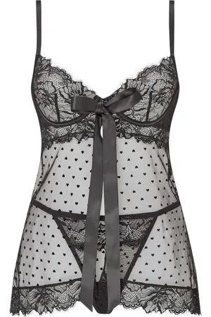 Ann Summers Bon Bon Babydoll Og Thong Mesh SætXXL