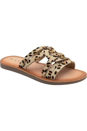 Ravel Leather Flat Mule Sandals