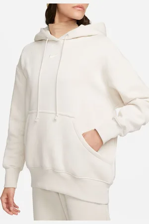 Nike Sportstøj Phoenix Fleece Oversized Mini Swoosh Pullover HættetrøjeM