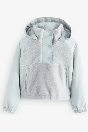 Ted Baker Grey Borg Fleece Panel Jacket1.5 - 2 år (86 - 92cm)