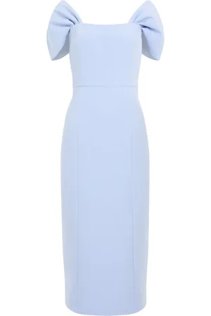 French Connection Echo Crepe Off Shoulder Kjole44