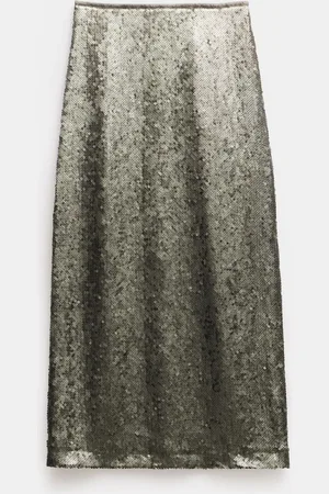 Hush Puppies Anais Sheer Pailletter Midi Nederdele40