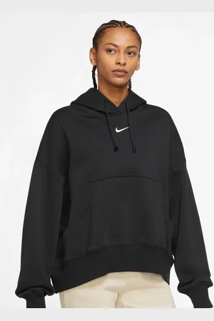 Nike Oversized Phoenix Fleece Over Mini Swoosh Pullover Hættetrøjesmall
