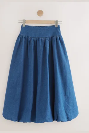 Next Puffball Midi Denim Skirt52