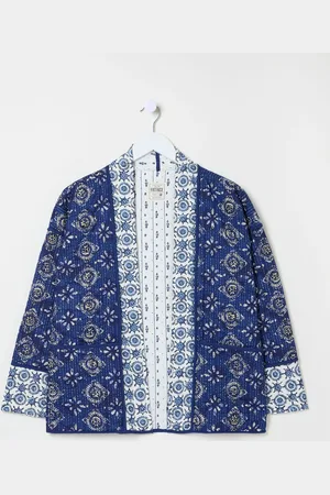 Fat Face FatFace 100% Cotton Tile Geo Quilted Jacket38