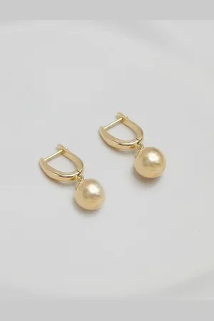 Jon Richard Tone Polished Orb EarringsEn