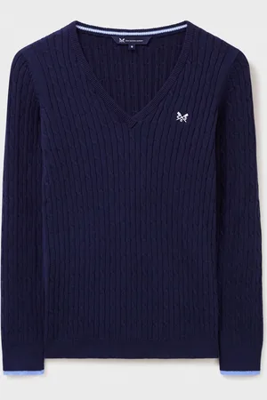 J.Crew Heritage Cable V-Neck Jumper40