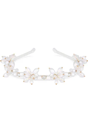 Jon Richard Crystal Beaded Floral HeadbandEn